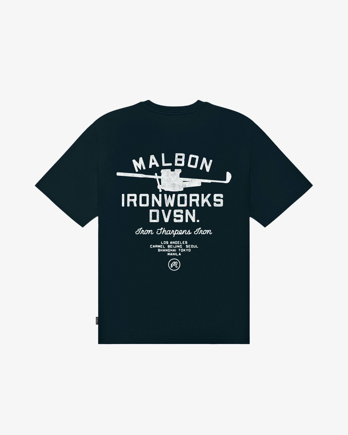 Malbon Vista Ironworks Tee - Blueberry
