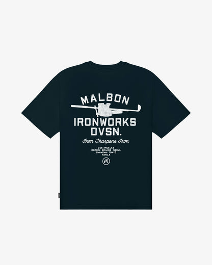 Malbon Vista Ironworks Tee - Blueberry