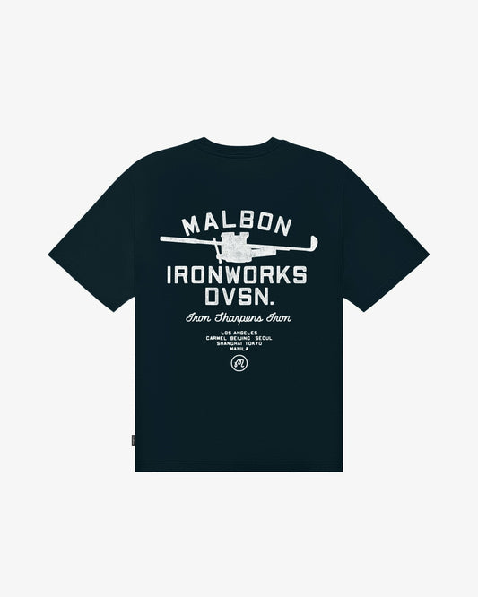 Malbon Vista Ironworks Tee - Blueberry