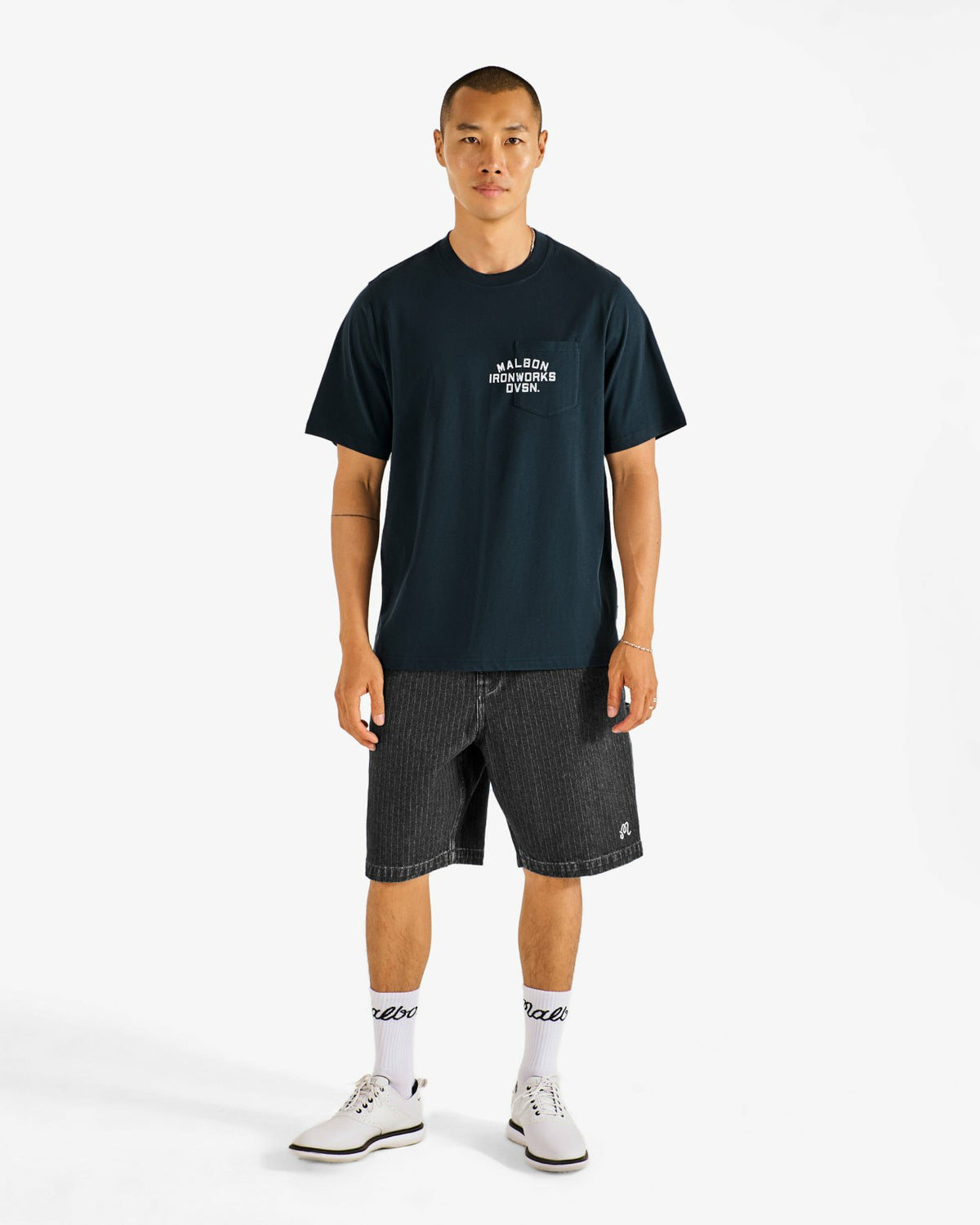 Malbon Vista Ironworks Tee - Blueberry
