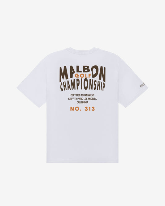 Malbon Bermuda Championship Tee - White