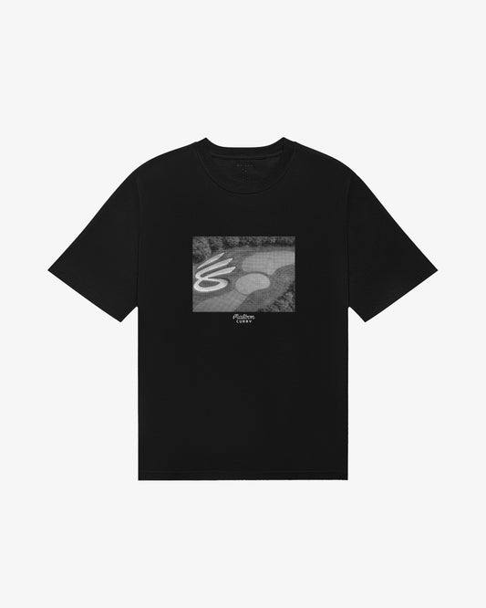 Malbon Curry Brand Graphic Bermuda Tee - Black