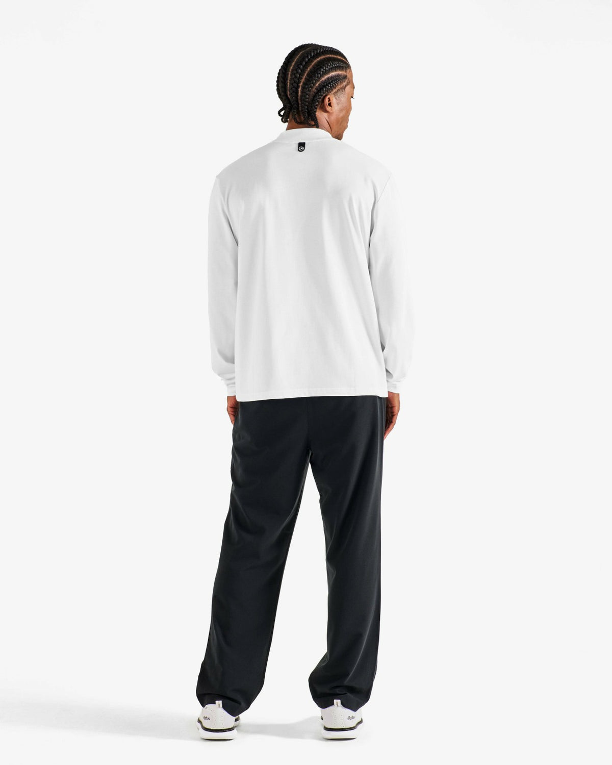 Malbon Upland Mockneck Tee - White