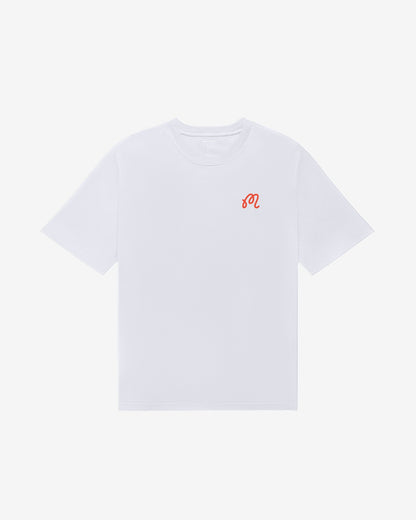 Malbon Bermuda Rooster Tee - White