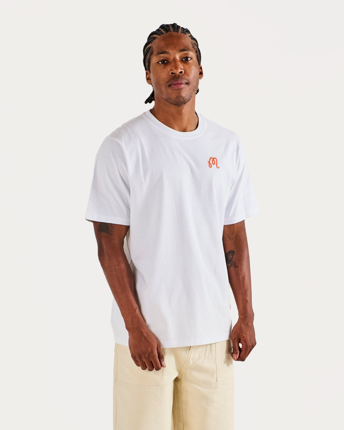 Malbon Bermuda Rooster Tee - White