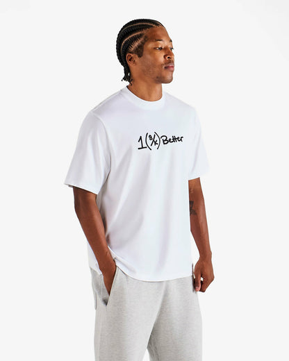 Malbon Ak 1% Bermuda Tee - White