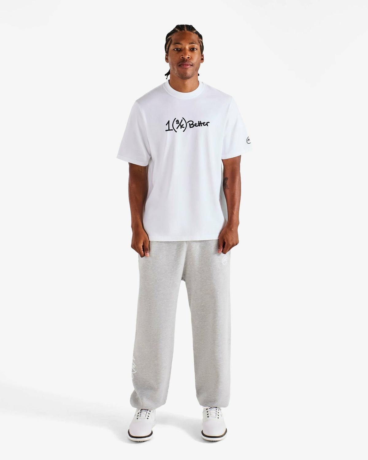 Malbon Ak 1% Bermuda Tee - White