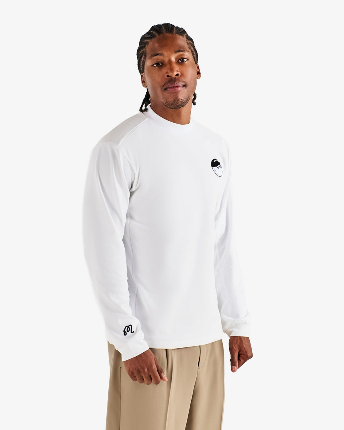Malbon Studio Seoul Panelled Mock Neck - Off White