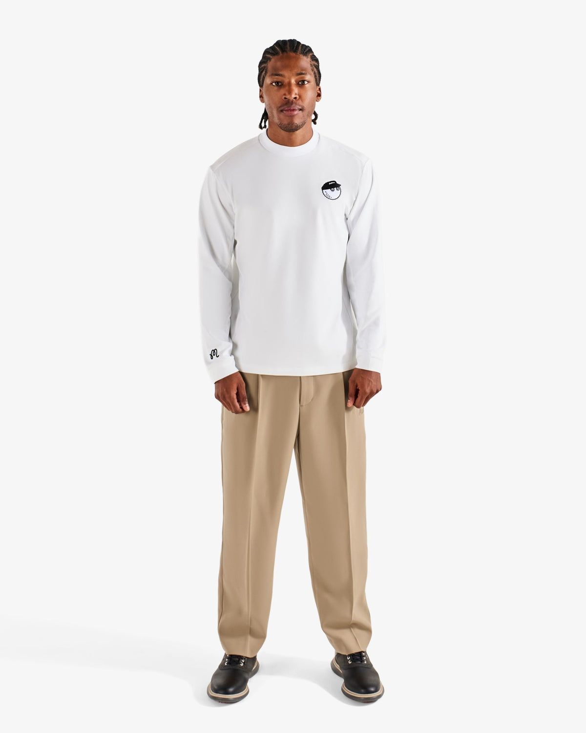 Malbon Studio Seoul Panelled Mock Neck - Off White