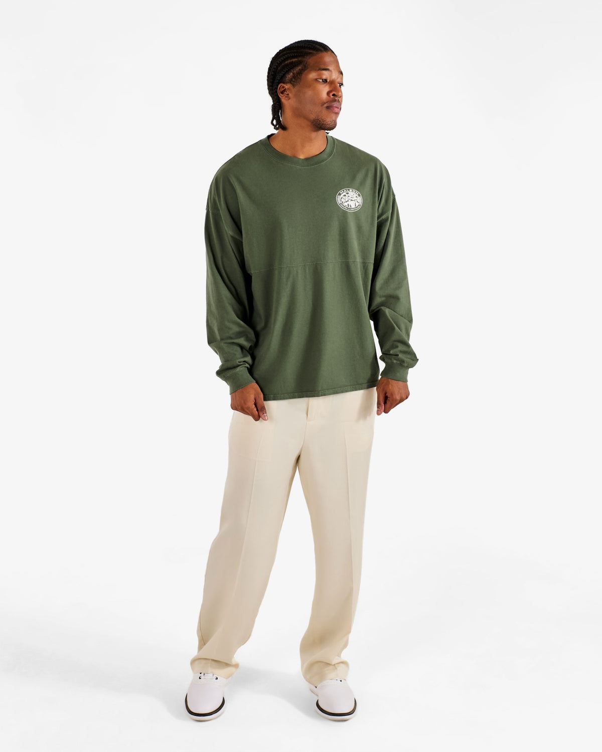Malbon Horizon Tee - Olivine