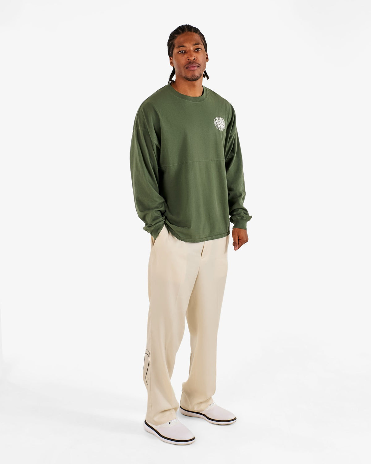 Malbon Horizon Tee - Olivine