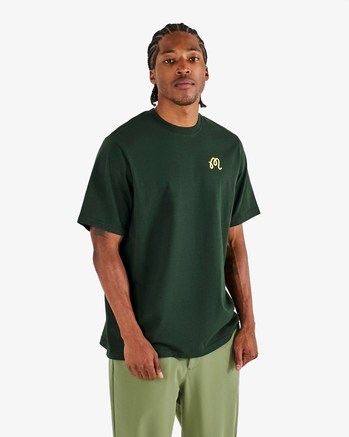 Malbon Bermuda Origin Tee - Dark Olive