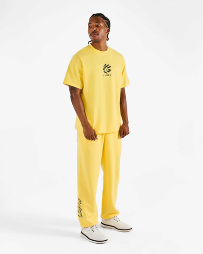 Malbon Curry Brand Bermuda Tee - Yellow