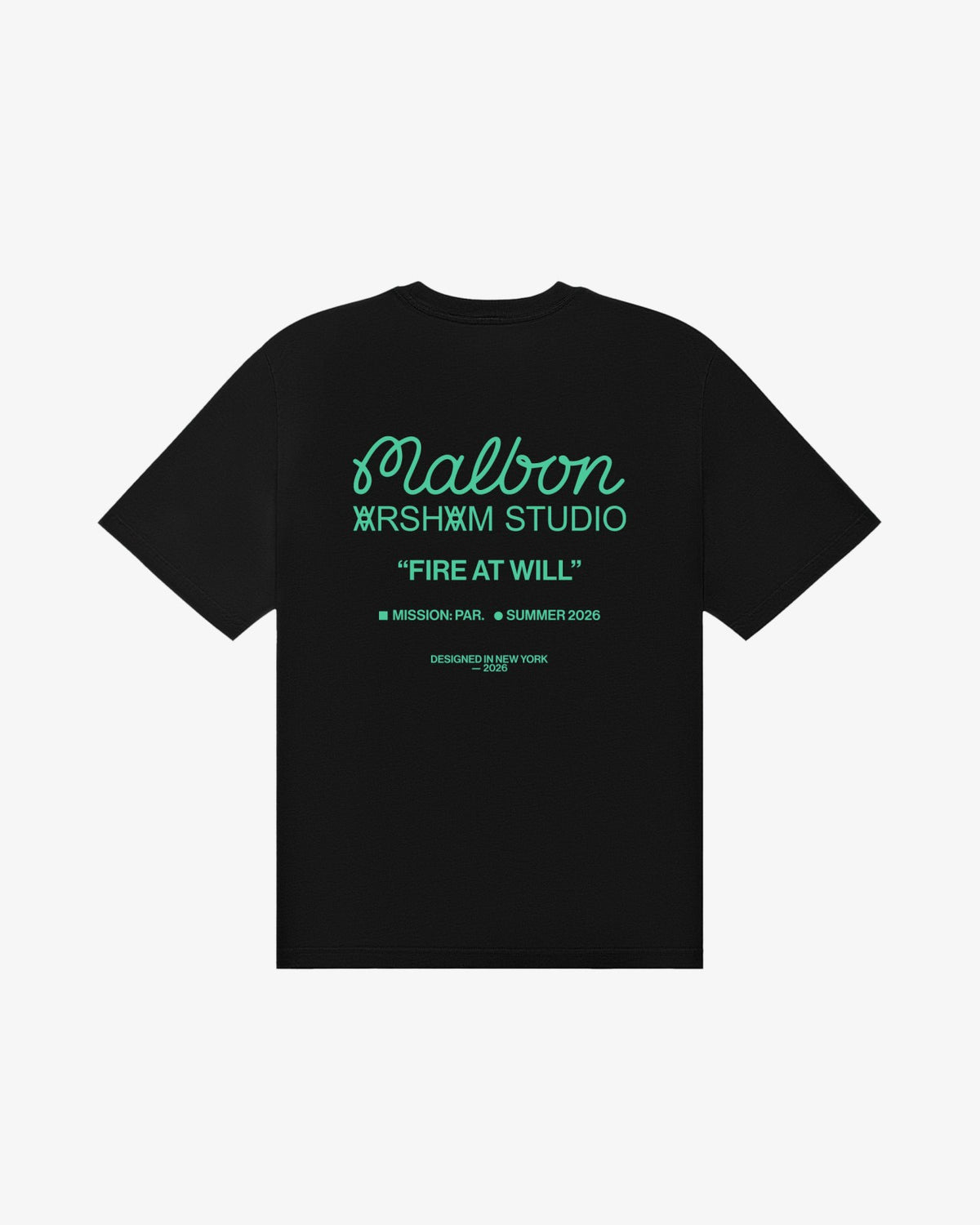 Malbon Arsham Fire At Will Tee - Black
