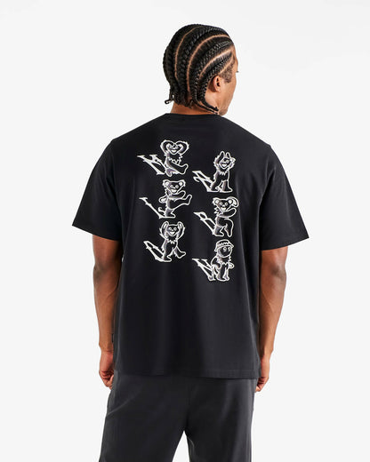 Malbon Grateful Dead Bermuda Alphabet Tee - Black