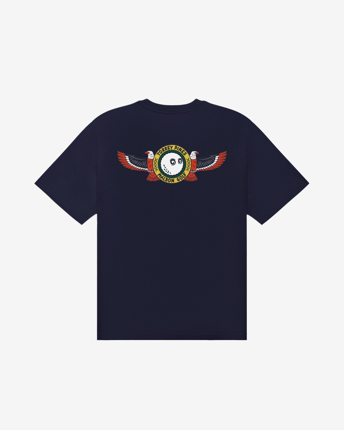 Malbon Torrey Pines Bermuda Eagle Tee - Baritone Blue