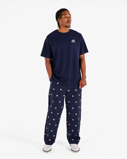 Malbon Torrey Pines Bermuda Eagle Tee - Baritone Blue