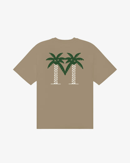 Malbon Bermuda Palms Tee - Taupe