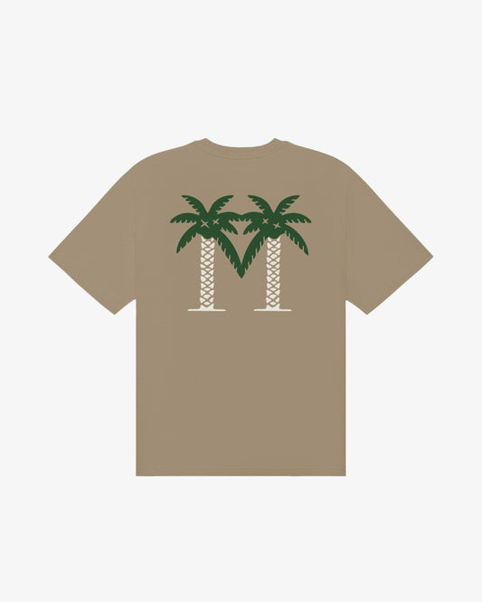 Malbon Bermuda Palms Tee - Taupe