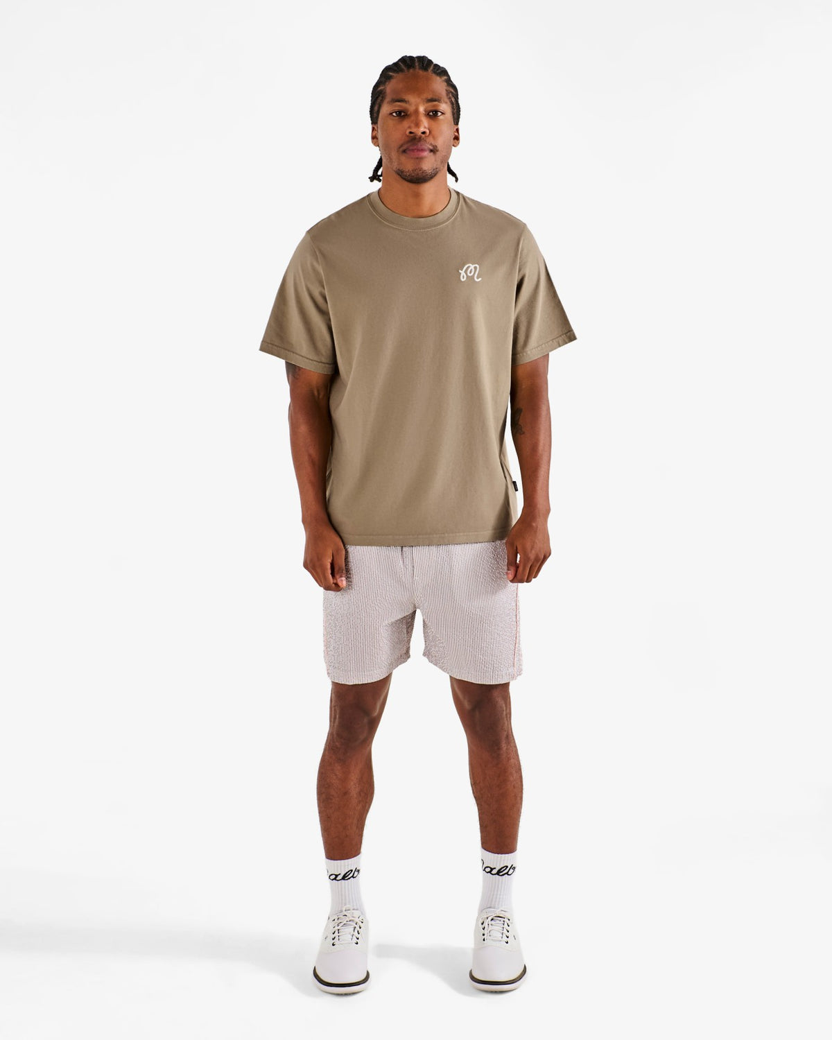 Malbon Bermuda Palms Tee - Taupe