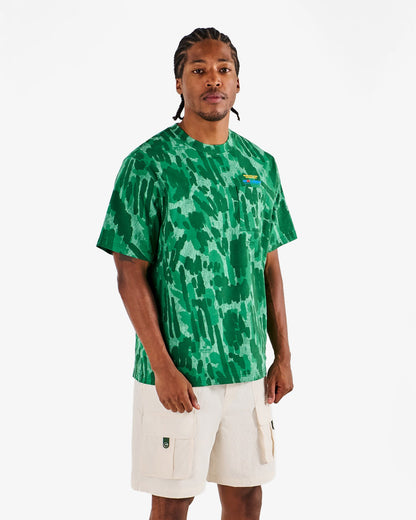 Malbon Vista Derby Tee - Divot Camo Jungle