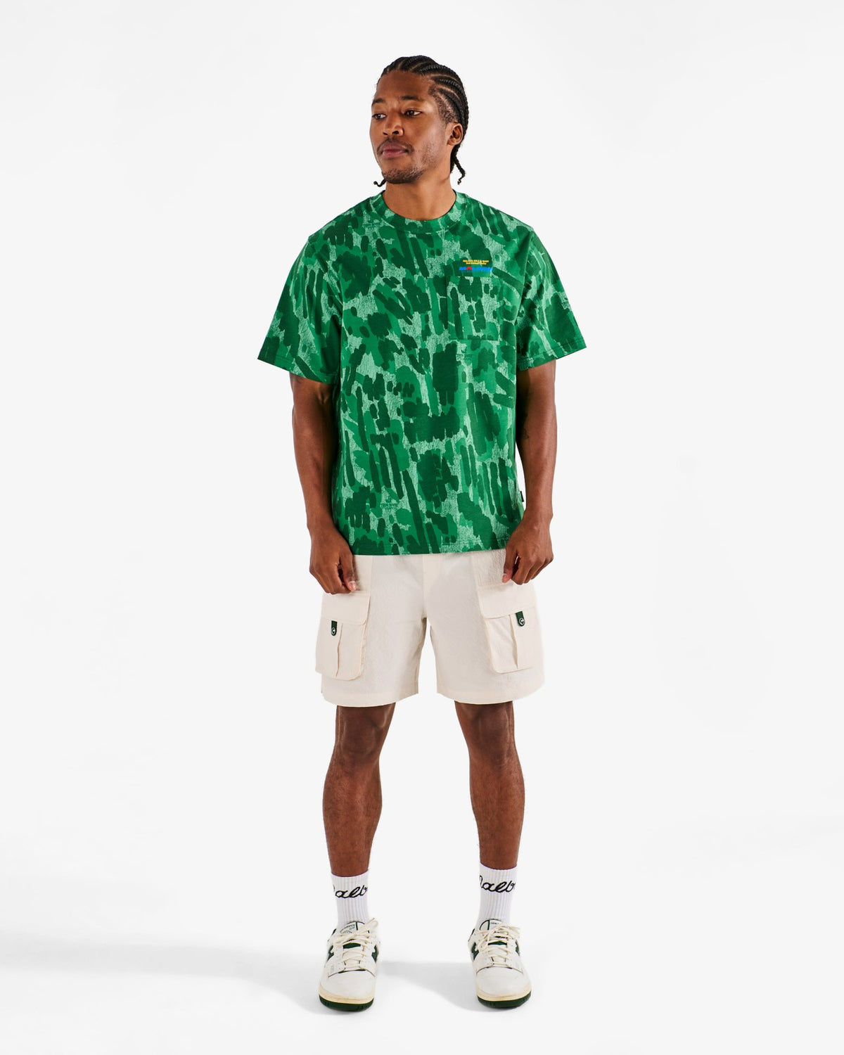 Malbon Vista Derby Tee - Divot Camo Jungle