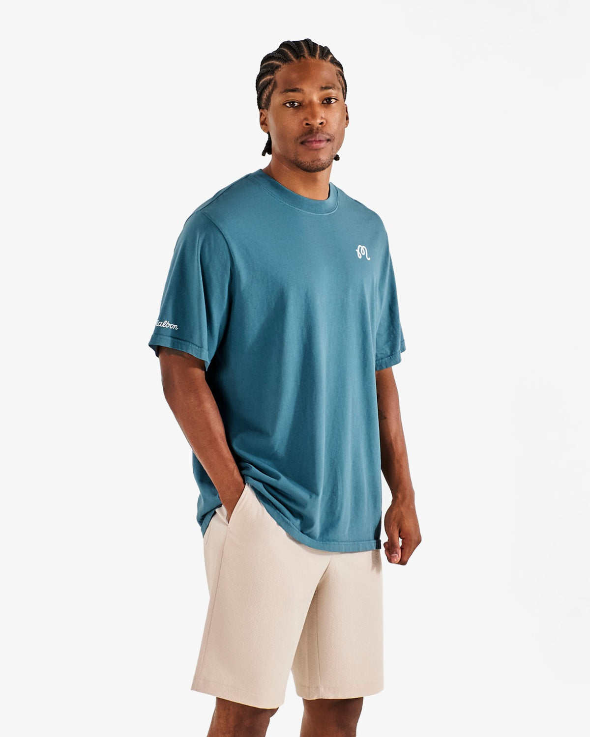 Malbon Bermuda Tee - Aegean Blue