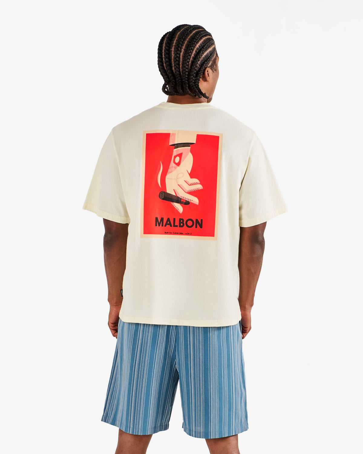 Malbon Bermuda Cigar Tee - Cream