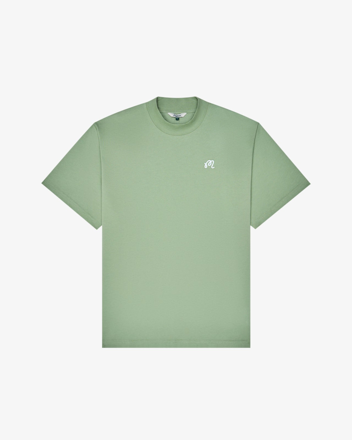 Malbon Mare Mockneck Tee - Seafoam Sage