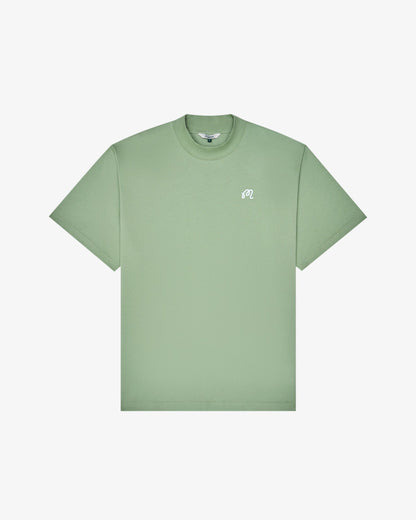 Malbon Mare Mockneck Tee - Seafoam Sage