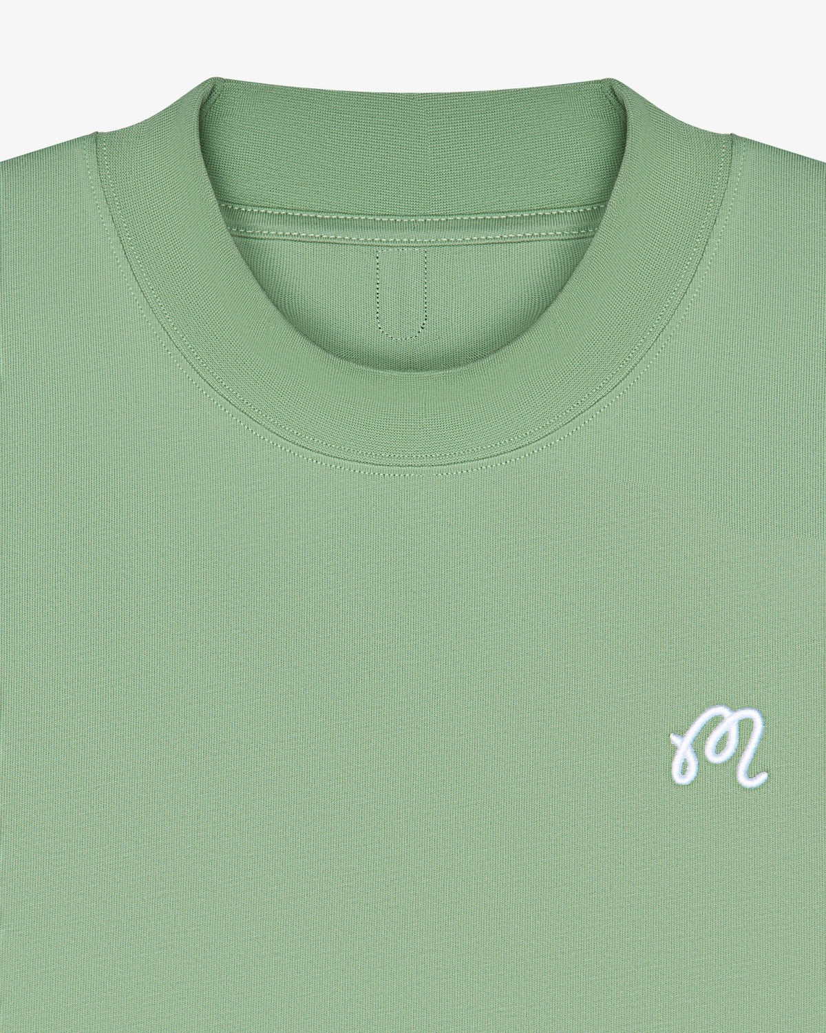 Malbon Mare Mockneck Tee - Seafoam Sage