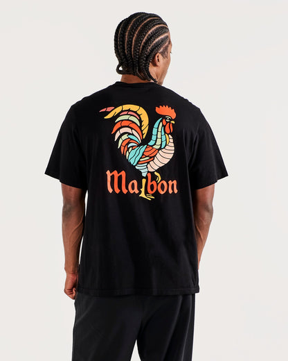 Malbon Bermuda Rooster Tee - Black