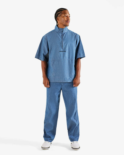 Malbon Gdc Denim Windshirt - Light Blue