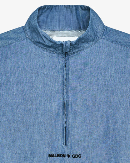 Malbon Gdc Denim Windshirt - Light Blue