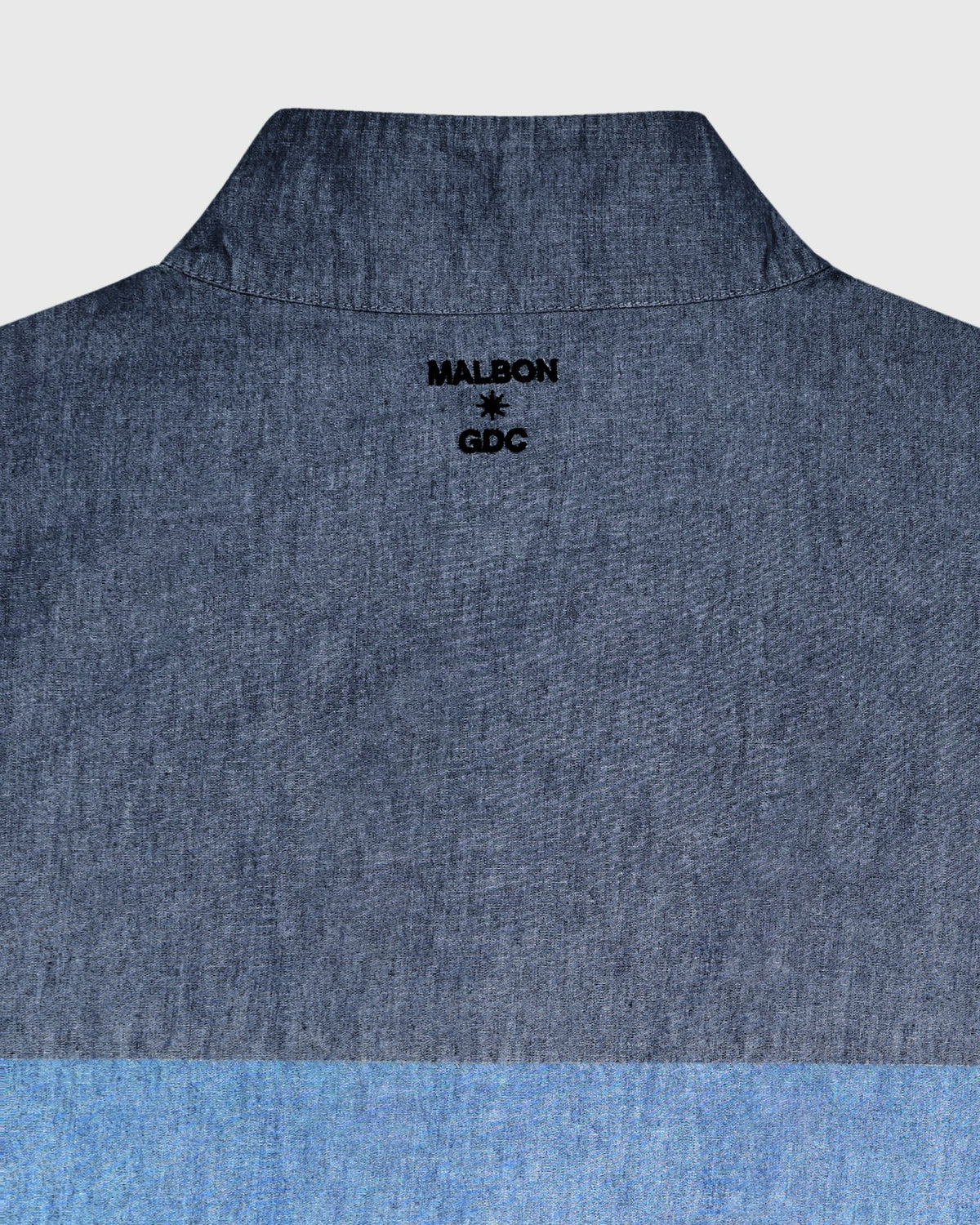 Malbon Gdc Denim Quarter Zip - Navy