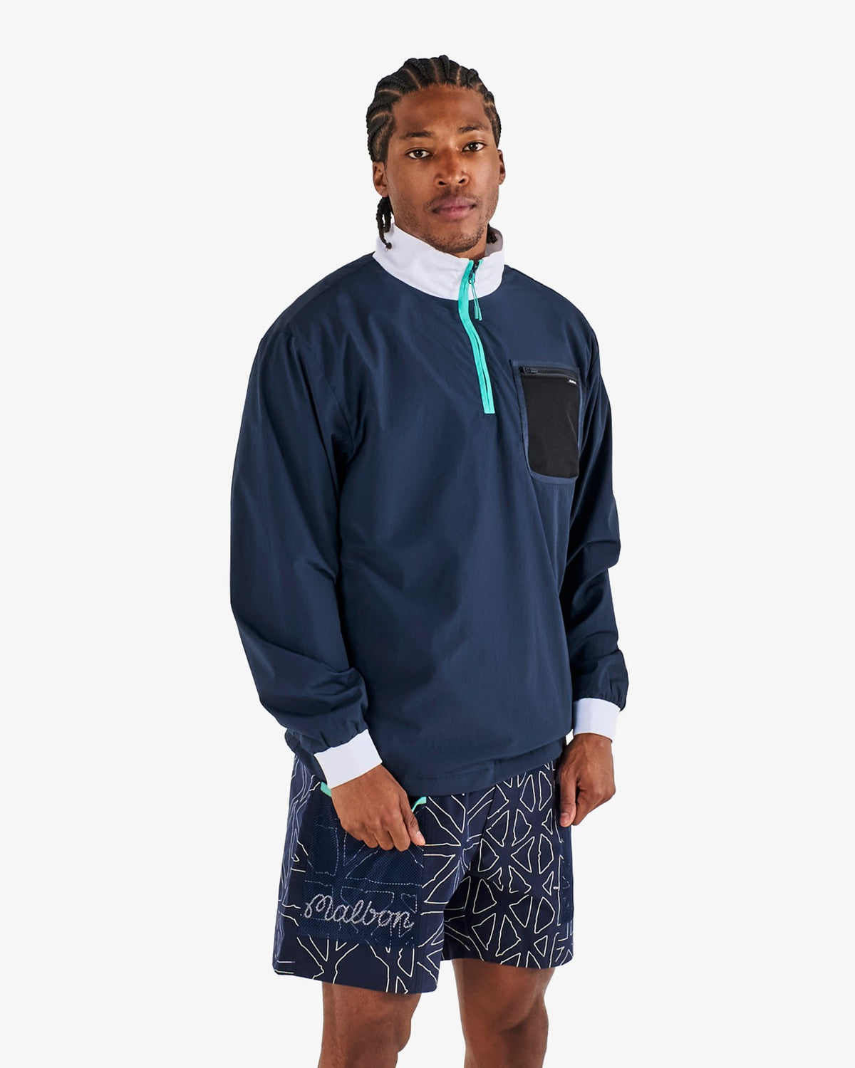 Malbon Cascade Windshirt - Midnight