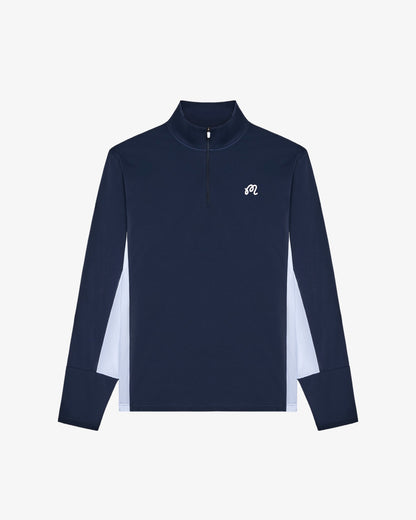 Malbon Santiago Mid Layer - Midnight / White