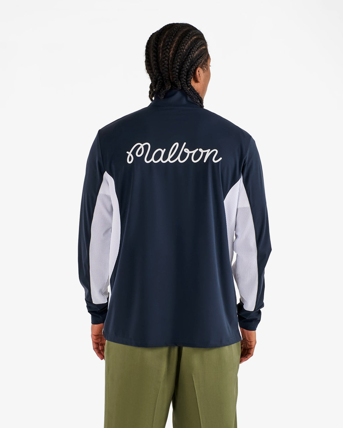 Malbon Santiago Mid Layer - Midnight / White