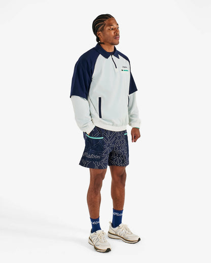 Malbon Marina Windshirt - White / Midnight