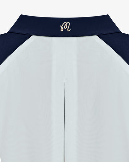 Malbon Marina Windshirt - White / Midnight