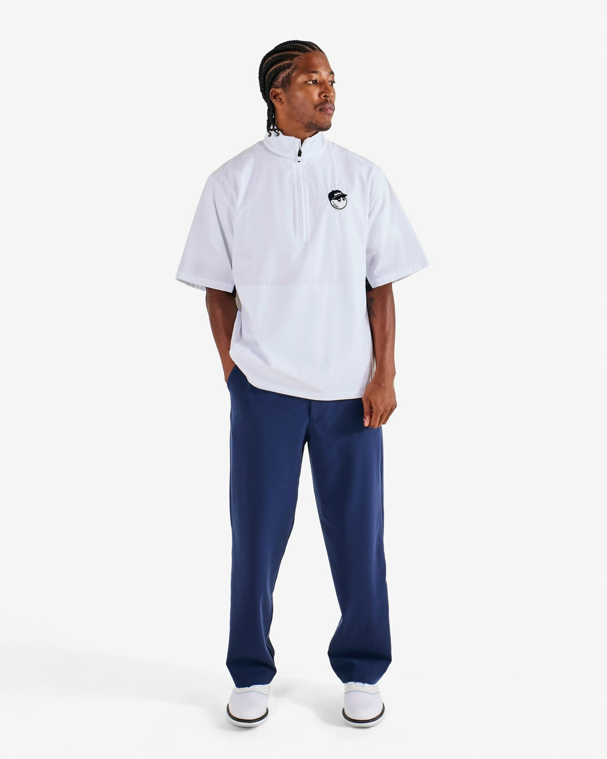 Malbon Pine Windshirt - White