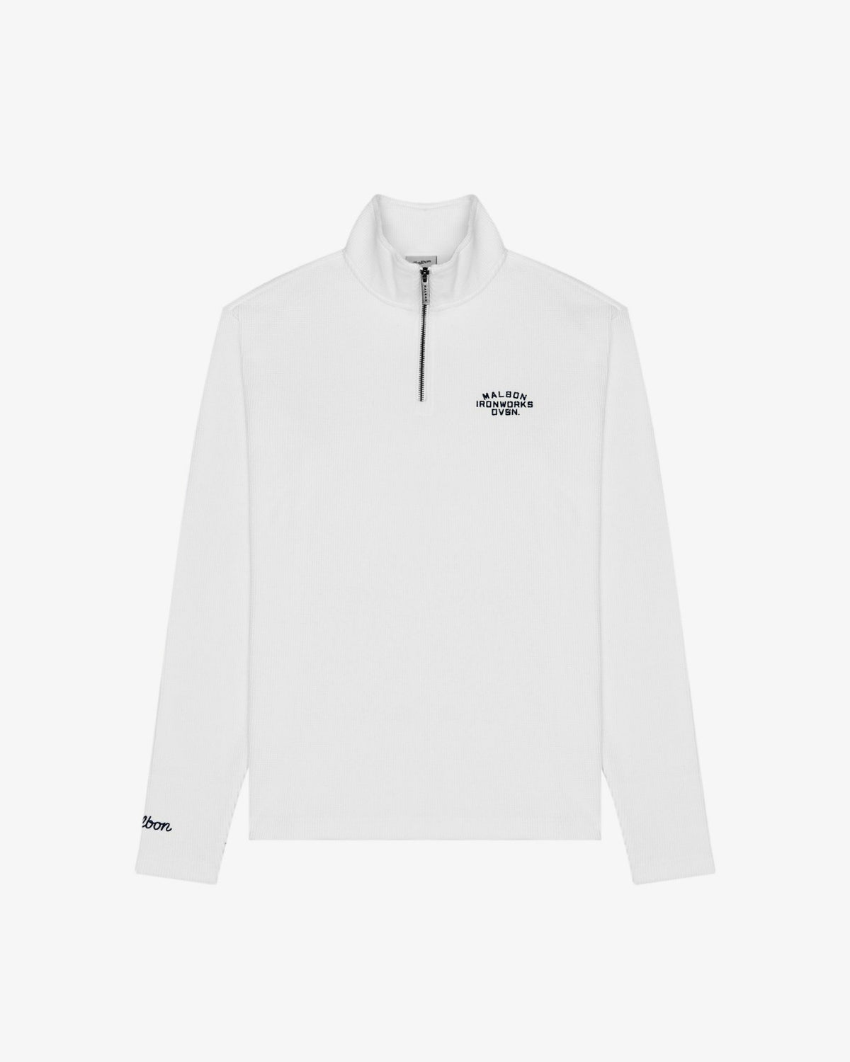 Malbon Flyer Ironworks Mid Layer - White