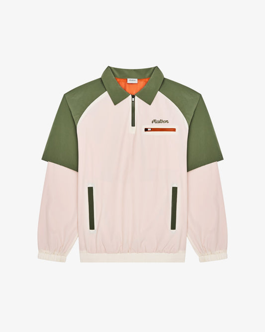 Malbon Marina Windshirt - Cream / Olivine