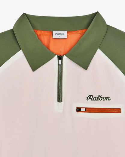 Malbon Marina Windshirt - Cream / Olivine