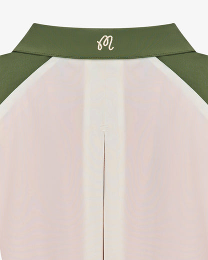 Malbon Marina Windshirt - Cream / Olivine
