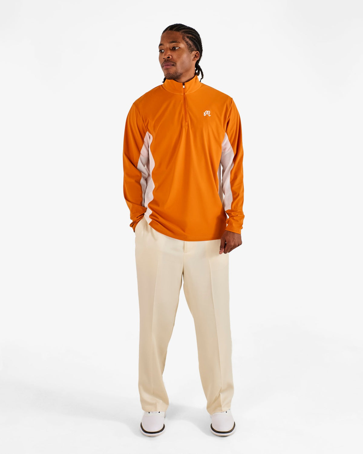 Malbon Santiago Mid Layer - Marmalade / Cream