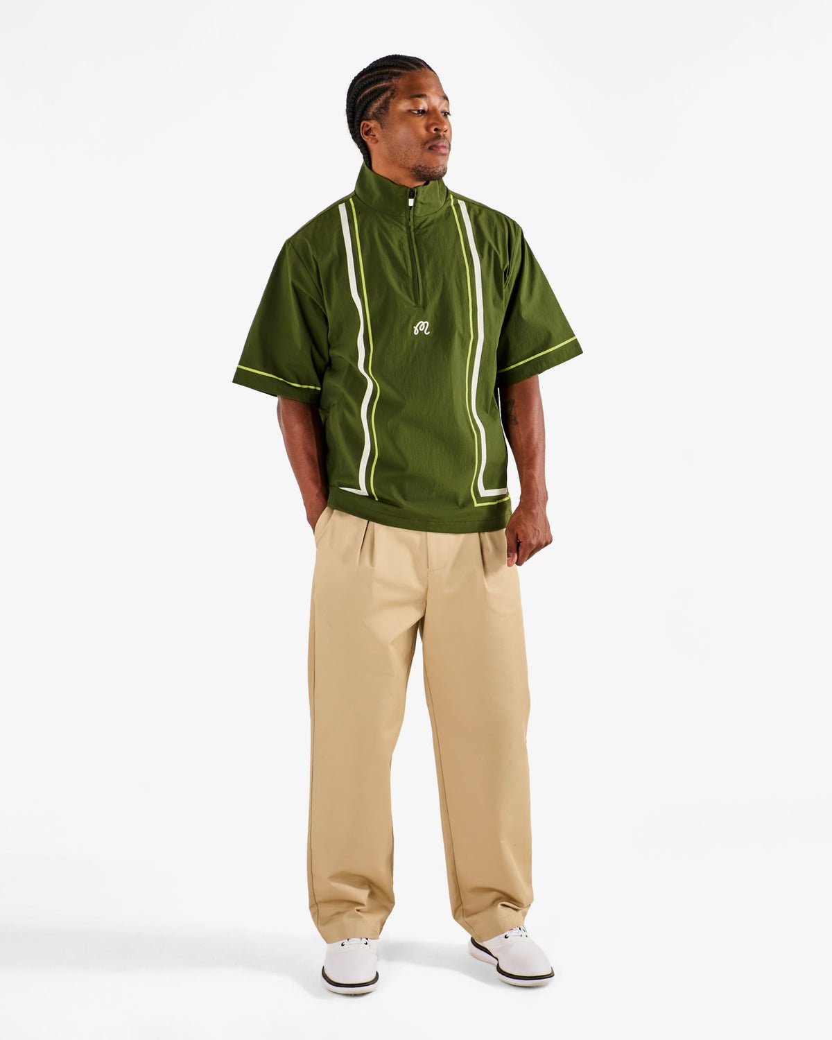 Malbon Playa Windshirt - Chive