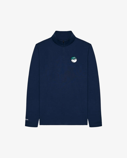 Malbon Flyer Mid Layer - Navy