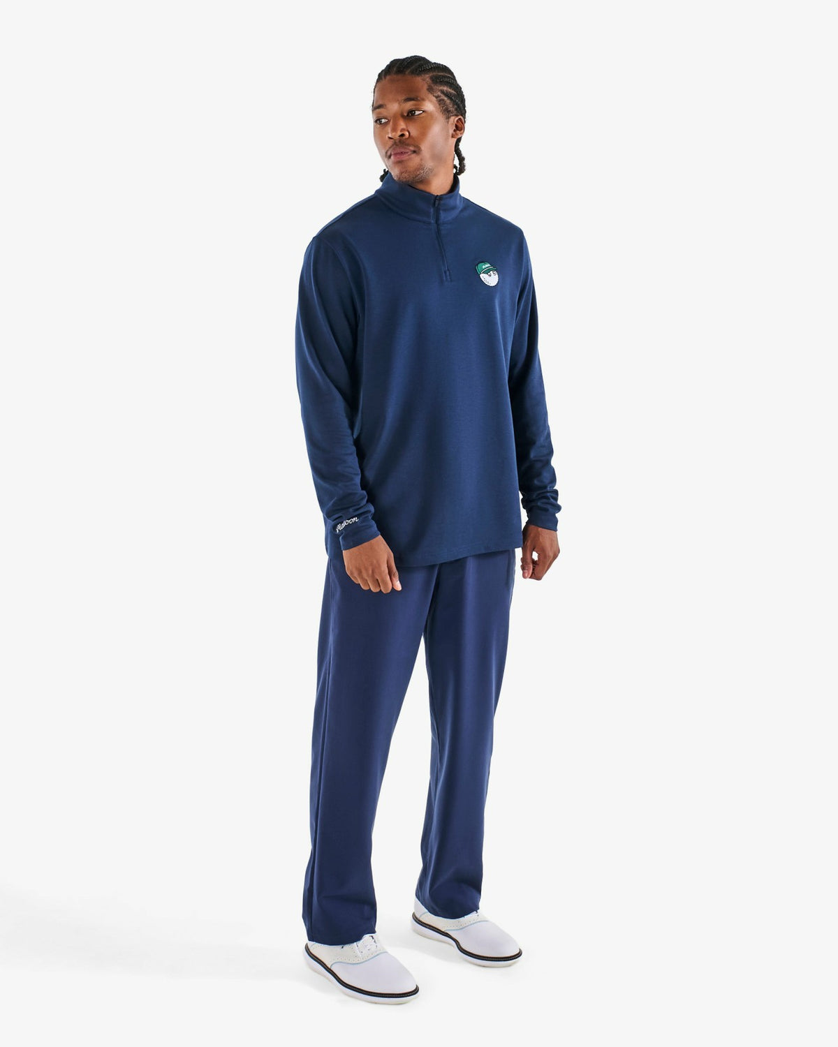 Malbon Flyer Mid Layer - Navy