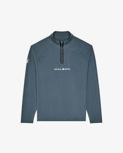 Malbon Performance Raglan Quarter Zip - Dark Slate
